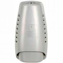 Renuzit® Wall Mount Air Freshener Dispenser, 3-3/4" x 3-1/4" x 7-1/4", Silver - 1700004395