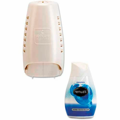 Renuzit® Wall Mount Air Freshener Dispenser, 3-3/4" x 3-1/4" x 7-1/4", Silver - 1700004395 4 Renuzit® Wall Mount Air Freshener Dispenser, 3-3/4" x 3-1/4" x 7-1/4", Silver - 1700004395 - Image 2