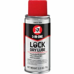 WD-40 ® 3-In-One ® Lock Dry Lube - 2.5 oz. Aerosol Can - 120077 - Pkg Qty 12