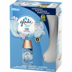 Glade Automatic Air Freshener Starter Kit, Spray Unit and Refill, Clean Linen, 6.2 oz. 8 Glade Automatic Air Freshener Starter Kit, Spray Unit and Refill, Clean Linen, 6.2 oz. -Cleaning Chemicals & Lubricants Shop 329349 L