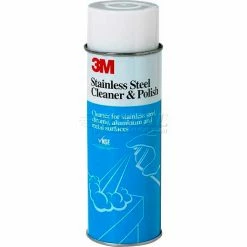 3M Stainless Steel Cleaner & Polish, 21 oz. Aerosol Can, 12 Cans - 50048011140020