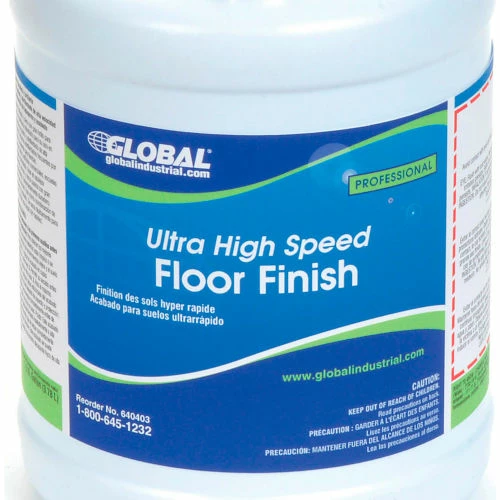 Global Industrial Ultra High Speed Floor Finish, 1 Gallon Bottle, 4/Case 4 Global Industrial Ultra High Speed Floor Finish, 1 Gallon Bottle, 4/Case - Image 2