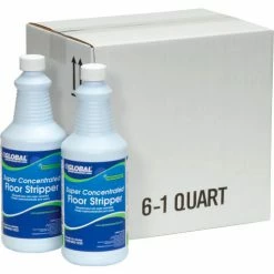 Global Industrial Super Concentrated Floor Stripper, 1 Quart Bottle, 6/Case -Cleaning Chemicals & Lubricants Shop 640405 02
