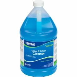 Global Industrial Glass & Mirror Cleaner, 1 Gallon Bottle, 4/Case