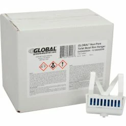 Global Industrial Non-Para Toilet Bowl Rim Hanger - Evergreen 12 Hangers/Case -Cleaning Chemicals & Lubricants Shop 640990 02