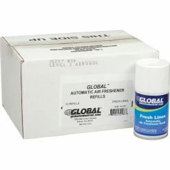 Global Industrial Automatic Air Freshener Refills w/ Free Dispenser - 12 Refills, Fresh Linen 58 Global Industrial Automatic Air Freshener Refills w/ Free Dispenser - 12 Refills, Fresh Linen -Cleaning Chemicals & Lubricants Shop 641081 04 1