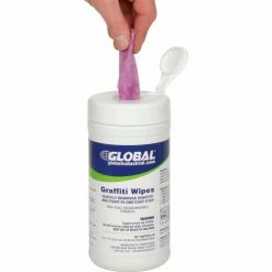 Global Industrial™ Graffiti Wipes, 40 Wipes/Canister, 6 Canisters/Case -Cleaning Chemicals & Lubricants Shop 641190 02
