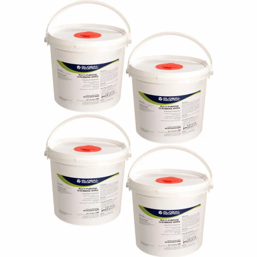 Global Industrial Multi-Purpose Scrubbing Wipes, 130 Wipes/Bucket, 4 Buckets/Case 5 Global Industrial Multi-Purpose Scrubbing Wipes, 130 Wipes/Bucket, 4 Buckets/Case - Image 3