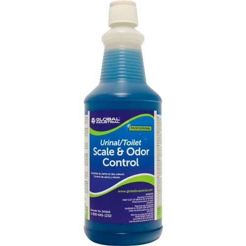 Global Industrial Urinal/Toilet Scale & Odor Control, 1 Quart Bottle, 12/Case 3 Global Industrial Urinal/Toilet Scale & Odor Control, 1 Quart Bottle, 12/Case