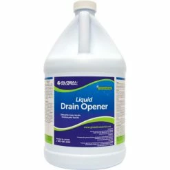 Global Industrial Liquid Drain Opener, 1 Gallon Bottle, 4/Case
