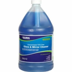 Global Industrial Concentrated VOC Free Glass & Mirror Cleaner, 1 Gallon Bottle, 2/Case