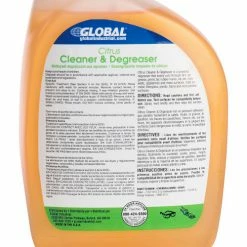 Global Industrial Citrus Cleaner & Degreaser, 32 oz. Trigger Spray Bottle, 6/Case -Cleaning Chemicals & Lubricants Shop 670281 02