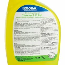 Global Industrial Stainless Steel Cleaner & Polish, 32 oz. Trigger Spray Bottle, 6/Case -Cleaning Chemicals & Lubricants Shop 670288 02