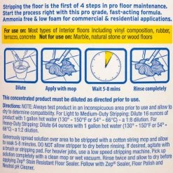 Zep® Heavy-Duty Floor Stripper Concentrate, Gallon Bottle, 4 Bottles - ZULFFS128 -Cleaning Chemicals & Lubricants Shop B2229956 03