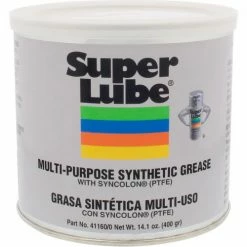 SuperLube Super Lube 14.1 oz Multi-Purpose Synthetic Grease, NLGI 0 with Syncolon, PTFE, Canister - Pkg Qty 12