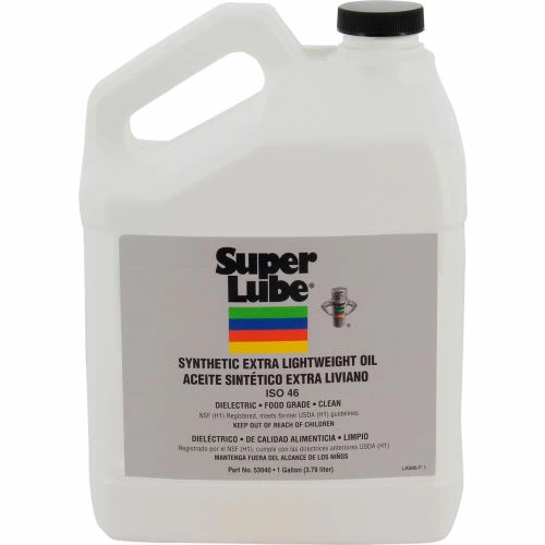 SuperLube Super Lube Synthetic Extra Lightweight Oil, 1 gal Bottle, ISO 46, Clear - Pkg Qty 4 3 SuperLube Super Lube Synthetic Extra Lightweight Oil, 1 gal Bottle, ISO 46, Clear - Pkg Qty 4