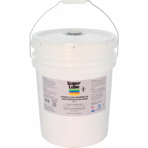 SuperLube Super Lube Synthetic Extra Lightweight Oil, ISO 46, 5 gal Pail, Clear 3 SuperLube Super Lube Synthetic Extra Lightweight Oil, ISO 46, 5 gal Pail, Clear