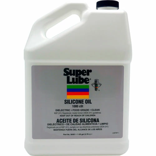SuperLube Super Lube Silicone Oil, 1000 cSt, 1 gal Bottle, Clear - Pkg Qty 4 3 SuperLube Super Lube Silicone Oil, 1000 cSt, 1 gal Bottle, Clear - Pkg Qty 4