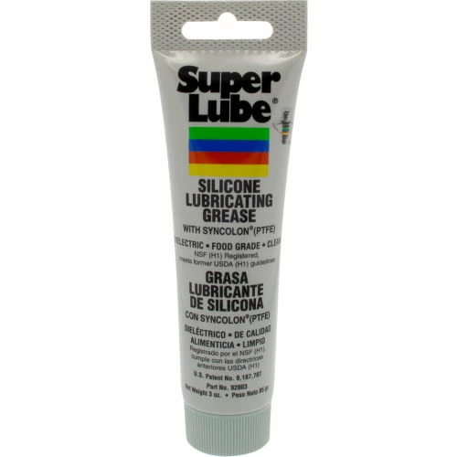 SuperLube Super Lube Silicone Lubricating Grease W/ PTFE, 3 oz. Tube - 92003 - Pkg Qty 12 3 SuperLube Super Lube Silicone Lubricating Grease W/ PTFE, 3 oz. Tube - 92003 - Pkg Qty 12