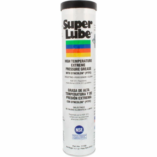 SuperLube Super Lube High Temperature E.P. Grease, 14.1 oz. Cartridge - 71150 - Pkg Qty 12 3 SuperLube Super Lube High Temperature E.P. Grease, 14.1 oz. Cartridge - 71150 - Pkg Qty 12