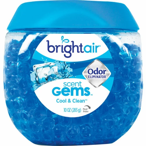 Bright Air Scent Gems Odor Eliminator, Cool and Clean, Blue, 10 oz., 6/Case 4 Bright Air Scent Gems Odor Eliminator, Cool and Clean, Blue, 10 oz., 6/Case - Image 2
