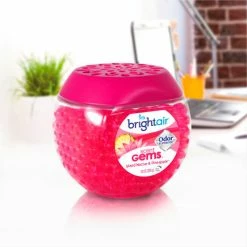 Bright Air Scent Gems Odor Eliminator, Island Nectar and Pineapple, Pink, 10 oz., 6/Case -Cleaning Chemicals & Lubricants Shop BRI900229CT 05