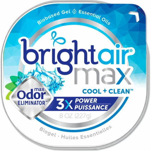 Bright Air Max Odor Eliminator Air Freshener, Cool and Clean, 8 oz., 6/Case 4 Bright Air Max Odor Eliminator Air Freshener, Cool and Clean, 8 oz., 6/Case - Image 2