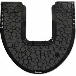 Boardwalk® Commode Mat 2.0, Absorbent, Rubber, 22 x 22, Black, 6 Mats/Case
