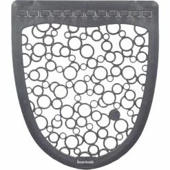 Boardwalk® Urinal Mat 2.0, Rubber, 17.5 x 20, Gray/White, 6 Mats/Case