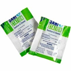 San Jamar Sani Station™ Sanitizer/Cleaner Packets, 0.5 oz., 100/Pack