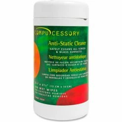 Compucessory Anti-Static Cleaning Wipes, 100/Pack - CCS24224