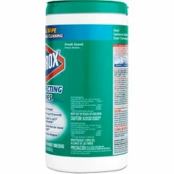 Clorox® Disinfecting Wipes, 7" x 8", Fresh Scent, 75 Wipes/Can, 6/Case - 15949 -Cleaning Chemicals & Lubricants Shop CLO15949CT 09