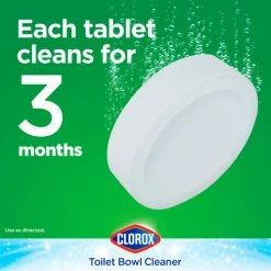 Clorox® Automatic Toilet Bowl Cleaner, 3.5 oz. Tablet, 2/Pack, 6 Packs/Case 25 Clorox® Automatic Toilet Bowl Cleaner, 3.5 oz. Tablet, 2/Pack, 6 Packs/Case -Cleaning Chemicals & Lubricants Shop CLO30024CT 05
