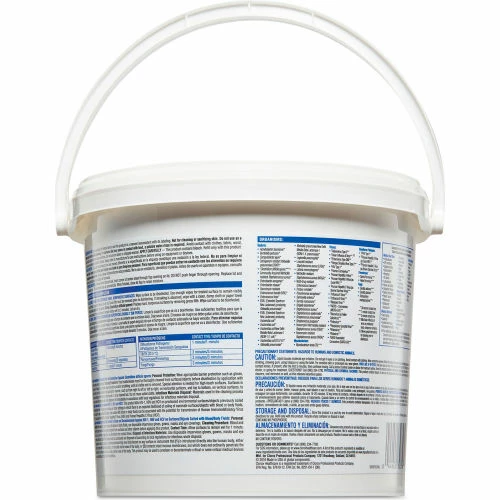 Clorox® Healthcare® Bleach Germicidal Wipe Bucket, 12" x 12", 110 Wipes/Bucket - 30358 5 Clorox® Healthcare® Bleach Germicidal Wipe Bucket, 12" x 12", 110 Wipes/Bucket - 30358 - Image 3