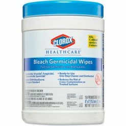 Clorox® Healthcare® Bleach Germicidal Wipes, 6" x 5", 150/Can, 6 Cans/Case - 30577 -Cleaning Chemicals & Lubricants Shop CLO30577CT 06