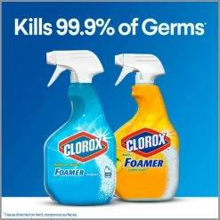 Clorox® Bleach Foamer Bathroom Spray, Original, 30 oz. Spray Bottle, 9/Case -Cleaning Chemicals & Lubricants Shop CLO30614 03