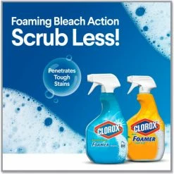 Clorox® Bleach Foamer Bathroom Spray, Original, 30 oz. Spray Bottle, 9/Case -Cleaning Chemicals & Lubricants Shop CLO30614 04