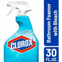 Clorox® Bleach Foamer Bathroom Spray, Original, 30 oz. Spray Bottle, 9/Case -Cleaning Chemicals & Lubricants Shop CLO30614 09