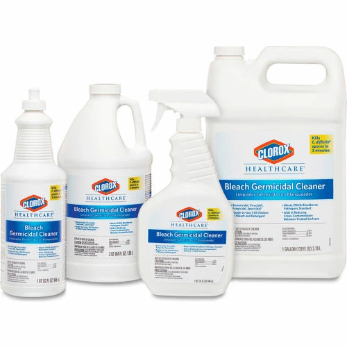Clorox® Healthcare® Hospital Cleaner Disinfectant w/Bleach, 32 oz. Bottle 4 Clorox® Healthcare® Hospital Cleaner Disinfectant w/Bleach, 32 oz. Bottle - Image 2