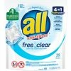 All Mighty Pacs Free and Clear Super Concentrated Laundry Detergent, 39 Pacs/Pack