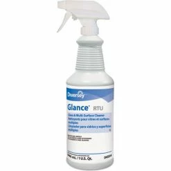 Diversey Glance Glass and Multi-Surface Cleaner, Liquid, 32 oz. Spray Bottle, 12/Case