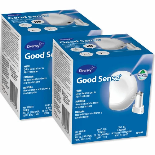 Diversey Good Sense Automatic Spray System, Fresh Scent, Yellow, 0.67 oz. Cartridge, 12/Case 3 Diversey Good Sense Automatic Spray System, Fresh Scent, Yellow, 0.67 oz. Cartridge, 12/Case