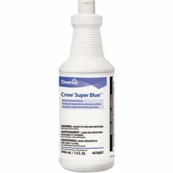 Diversey Crew Super Blue Mild Acid Bowl Cleaner, Citrus, 32oz. Squeeze Bottle,12/Case