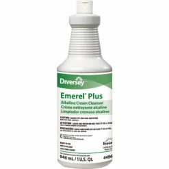 Diversey Emerel Plus Cream Cleanser, Odorless, 32 oz. Squeeze Bottle, 12/Case