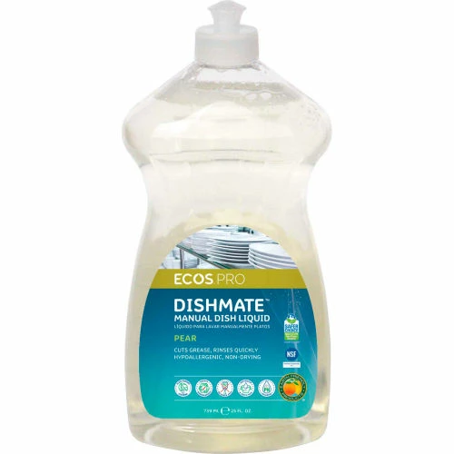 ECOS Pro ECOS Pro Dishmate Manual Dishwashing Liquid, Pear, 25 oz. Bottle, 6/Pack - PL9720/6 3 ECOS Pro ECOS Pro Dishmate Manual Dishwashing Liquid, Pear, 25 oz. Bottle, 6/Pack - PL9720/6