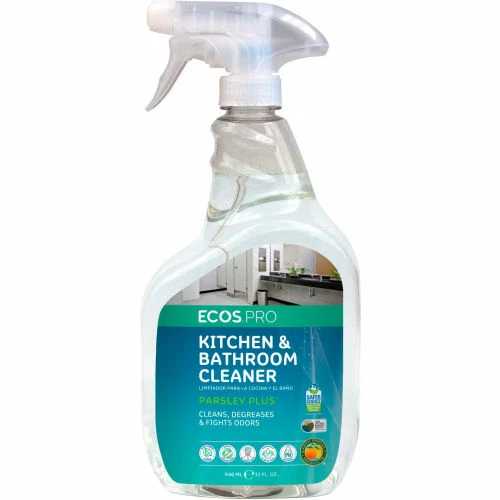 ECOS Pro ECOS Pro Parsley Plus® All Purpose Kitchen & Bathroom Cleaner, 32oz.,6/Pack - PL9746/6 3 ECOS Pro ECOS Pro Parsley Plus® All Purpose Kitchen & Bathroom Cleaner, 32oz.,6/Pack - PL9746/6
