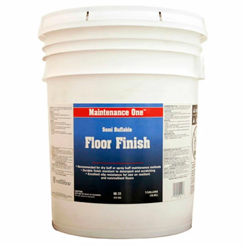 Maintenance One® Semi-Buffable Floor Finish, 5 Gallon Pail - 512544 3 Maintenance One® Semi-Buffable Floor Finish, 5 Gallon Pail - 512544