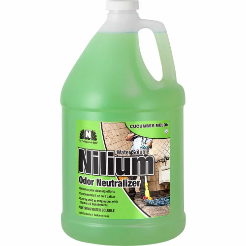 Nilodor Nilium® Water-Soluble Deodorizer, Cucumber Melon Nilium, Gallon Bottle, 4 Bottles/Case 3 Nilodor Nilium® Water-Soluble Deodorizer, Cucumber Melon Nilium, Gallon Bottle, 4 Bottles/Case
