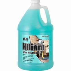 Nilodor Nilium® Water-Soluble Deodorizer, Soft Linen Nilium, Gallon Bottle, 4 Bottles/Case