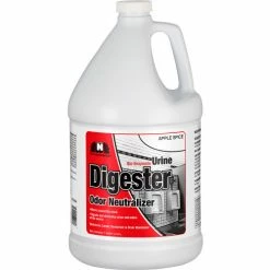 Nilodor Urine Digester with Odor Neutralizer, Apple Spice, Gallon Bottle, 4 Bottles/Case